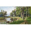 РЕПРОДУКЦИИ НА КАРТИНИ Брези край езерото (1911)